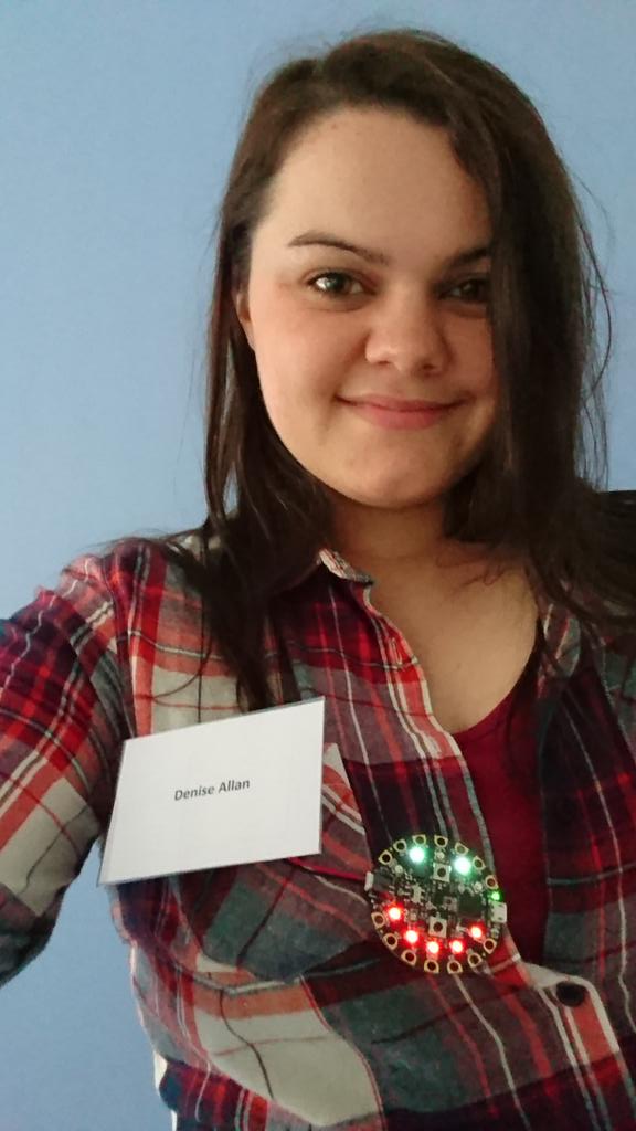 WeeReplicators's tweet image. Showcasing #wearyourcode @MorayHouse today #adafruit @EdNapResearch