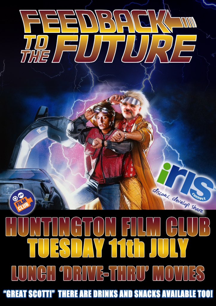 CurrieNigel's tweet photo. Countdown on to @IRIS_Connect @HuntResearchSch @HuntingtonYork Film Club #feedbacktothefuture https://t.co/qPEERalgSs