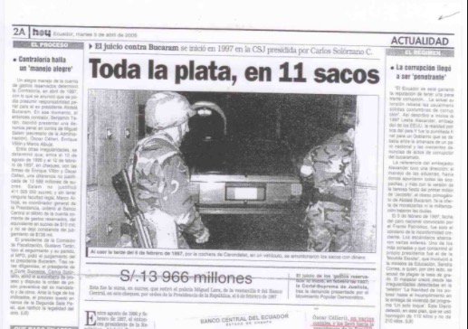 Para los que van a recibir a Abdalá Bucaram, pregúntenle por esto, #Ecuador tiene la memoria frágil y el corazón grande.