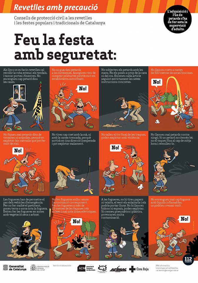 AVPCLaSeu's tweet photo. Ens ajudes? Volem fer una #RevetllaSegura. Amb els #petards i els #peques molt cuidado! RT i ensenya als menuts a utilitzarlos amb precaució https://t.co/o8PuHcefuC