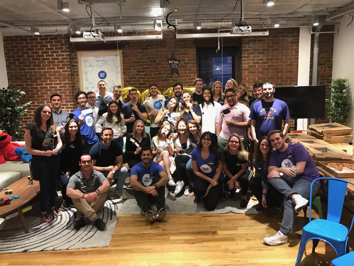 ItsSallyB's tweet photo. @Yotpo's SDR Grad Bash was a hit! Pizza, beer &amp; balloons sure draw a crowd. Thanks to all those who celebrated with us! #startup #yotpo https://t.co/F2wdSALvLv