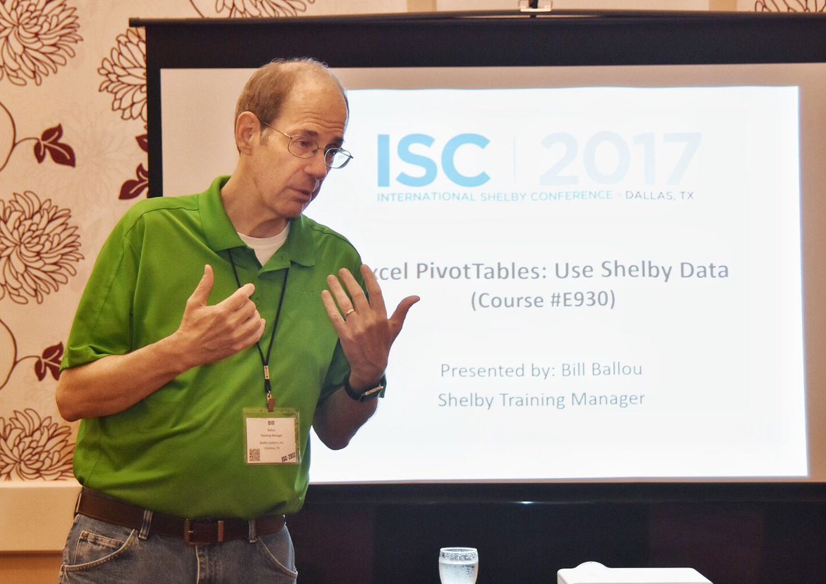 shelbysystems's tweet photo. Shelby Systems' Training Manager Bill Ballou chats with attendees before his session on the last day of this year's conference #ShelbyISC. https://t.co/8TYSP6BKyk