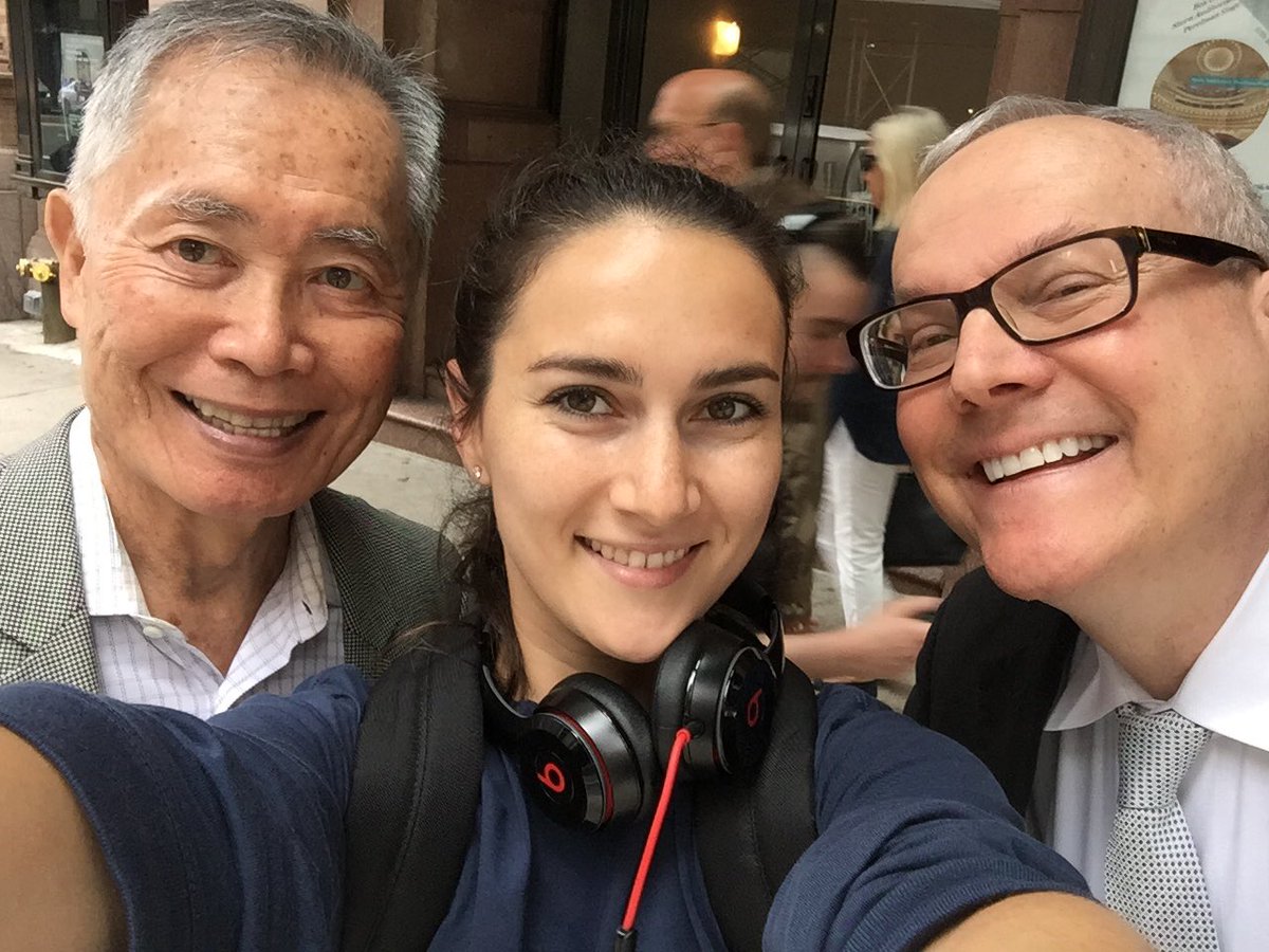 Ran into my absolute favorite <a href="/sternshow/">Stern Show</a> <a href="/HowardStern/">Howard Stern</a> guest!! #georgetakei and hubby brad! Even got an #OHMY 😍