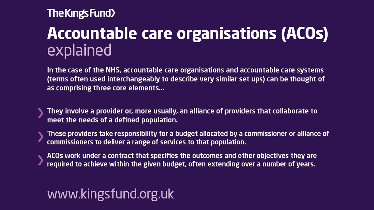 TheKingsFund's tweet photo. With Simon Stevens just having announced the first accountable care systems in England, see our updated explainer  https://t.co/zV3zvdX6Kf https://t.co/px7V25rbqR