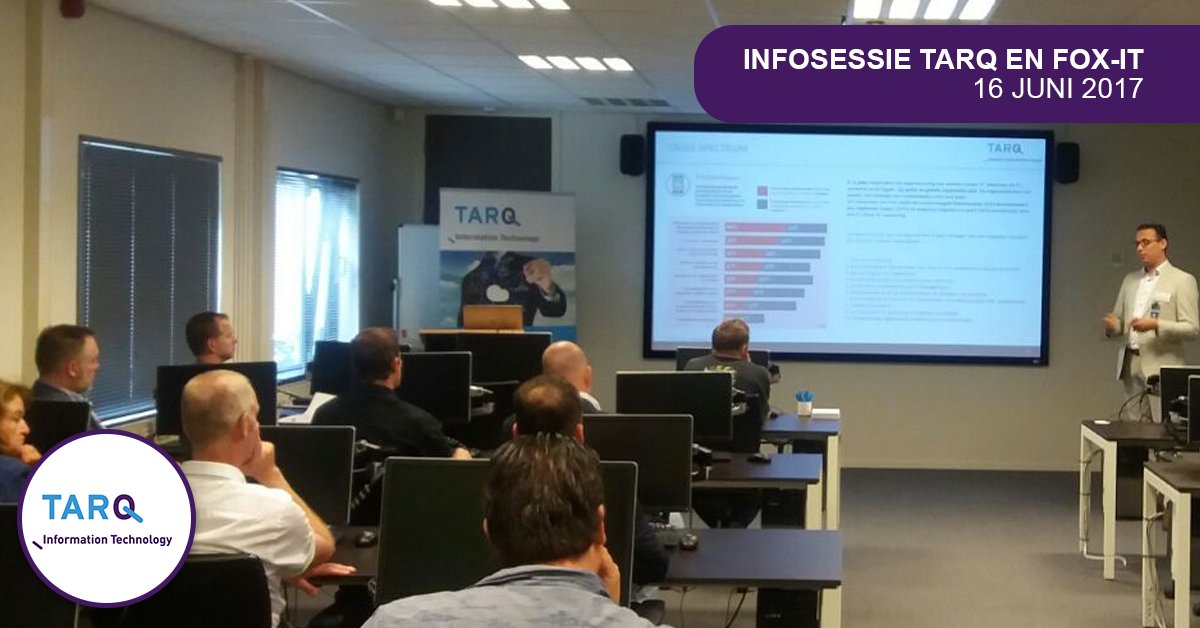 TarqIT's tweet photo. Onze #infosessie over #bedrijfscontinuïteit na #calamiteit, georganiseerd met @foxit in Delft, was informatief, boeiend en succesvol! https://t.co/2ZJeapEG2B