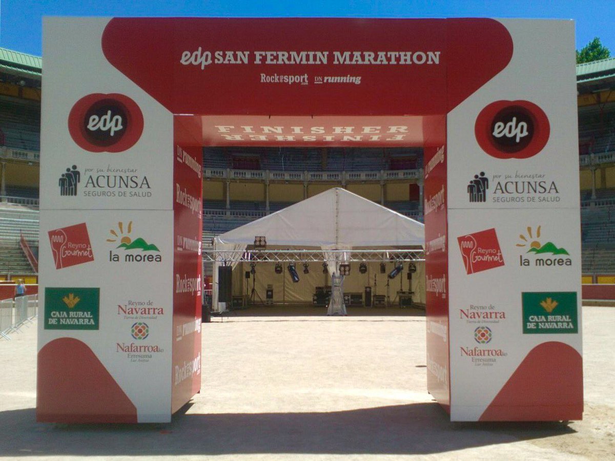 Meta de <a href="/sferminmarathon/">La Media San Fermín</a> #PlazaDeToros #Pamplona @Pamplonamegusta