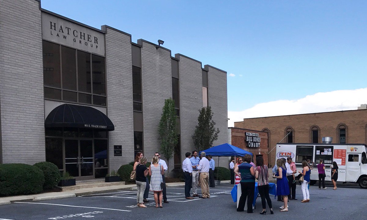 HatcherLawNC's tweet image. Our office had a great time networking with local professionals at our Summer Food Truck Party! #cltnetworking