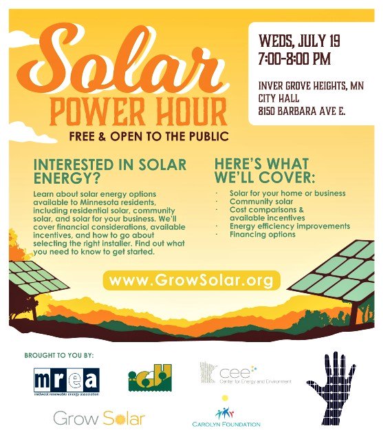 CityofIGHmn's tweet photo. Interested in #SolarEnergy? Join this year's #SolarPowerHour at City Hall on July 19, 7-8pm. See https://t.co/BJDWbvHbZo for details! https://t.co/EAKFNfIO1B