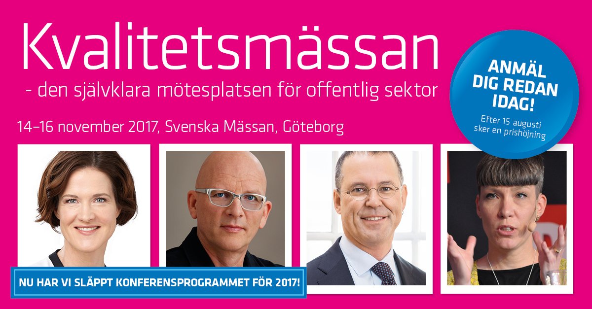 Konferensprogrammet är nu publicerat! Anmäl dig innan prishöjningen den 15 augusti, läs mer här >> ow.ly/PuEY30cEgwe
