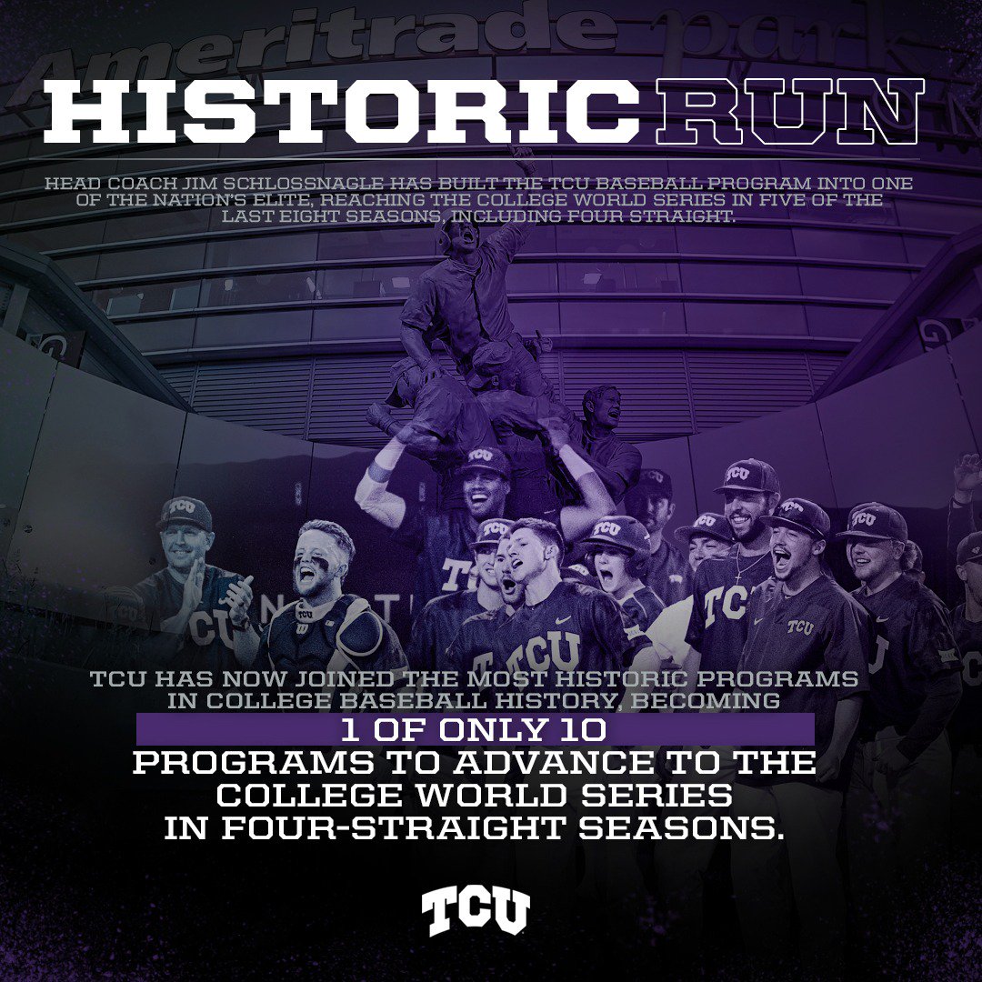 TCU_Baseball's tweet photo. Selfless, Excellence, Energy.

#ToadToOmaha https://t.co/bO6ZcRBA6G