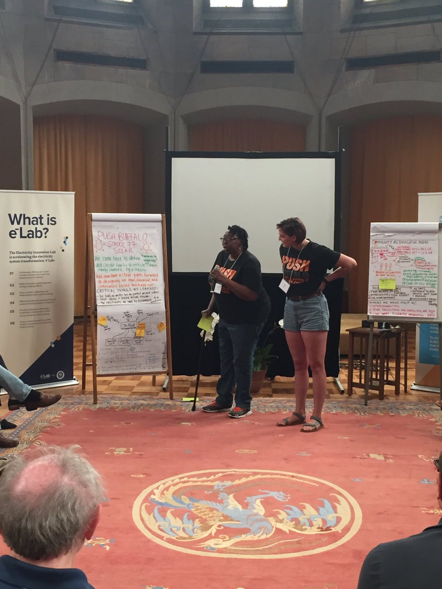 RockyMtnInst's tweet photo. At #eLabForge, team REVitalize: Harnessing REV for a Just Transition Buffalo presents results for more affordable community scale #solar https://t.co/hulOTpBYQB