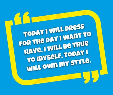 Today I will dress for the day I want to have. I will be true to myself. Today I will own my style. #tgif #Pepnigeria
