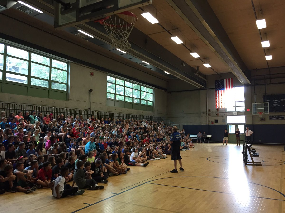 Medway Middle School Thank You Sgt Watson For Reminding Us Of Being Responsible Bikers Medwaypolice