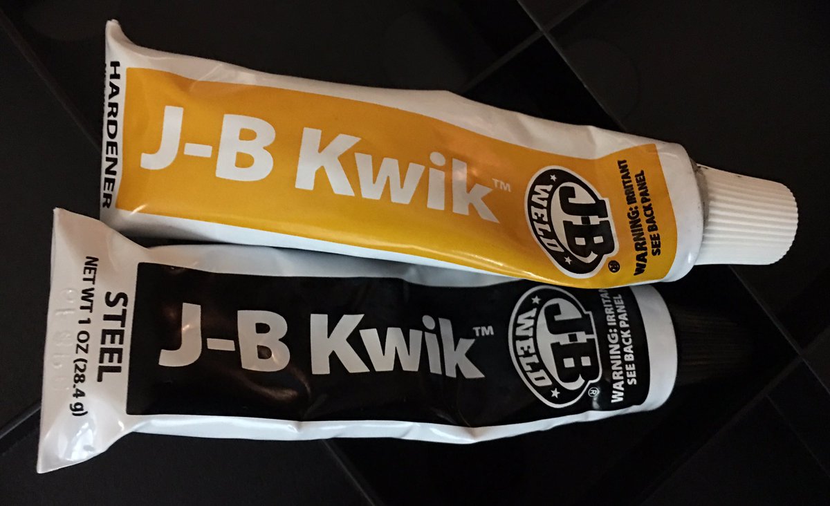 TraeEdwards_'s tweet photo. One of #MansBestFriend's :) #jbweld @JBWeldDIY @JBWeldUK Used it from #Motorcycles to #Microphones #DIY #itWorks https://t.co/4JhXIA1as3