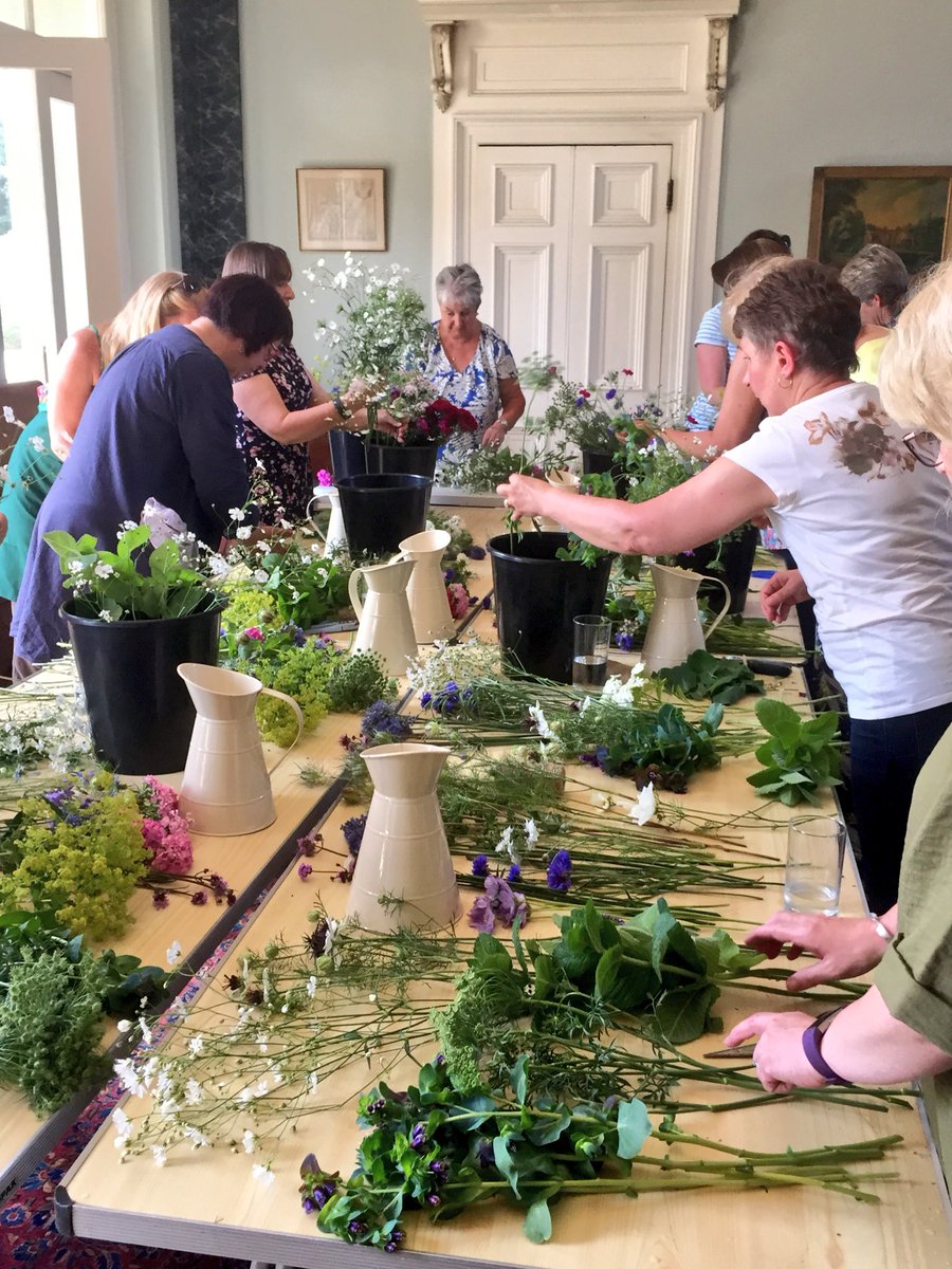 Gorgeous hand-ties made by guests at our #gardentovase workshop today. #britishflowers #grownnotflown #floristryworkshops #flowerfarmer