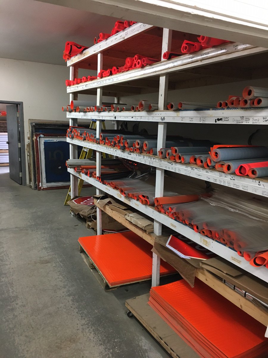 Some photos from the Headquarters in Big Flats, NY today, we have the traffic safety products you need ON SALE NOW folks!!! #FridayFeeling