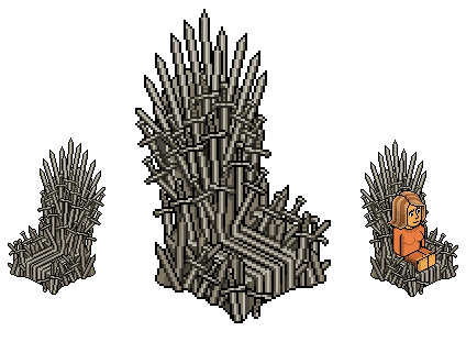 <a href="/edoardoeHB/">edoardoe</a> made it! This is my version of the #ironthrone now it's your turn <a href="/habbo/">Habbo</a> 😎