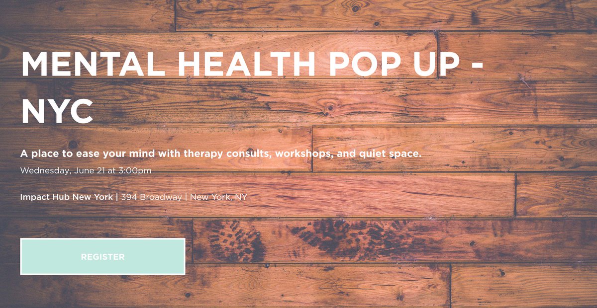 keen_io's tweet photo. Can’t wait for the Mental Health Pop Up #NYC on June 21st at @impacthubnyc. There a few slots left! Join us: https://t.co/tFfaaYtWbp https://t.co/OWHhhuDYSM