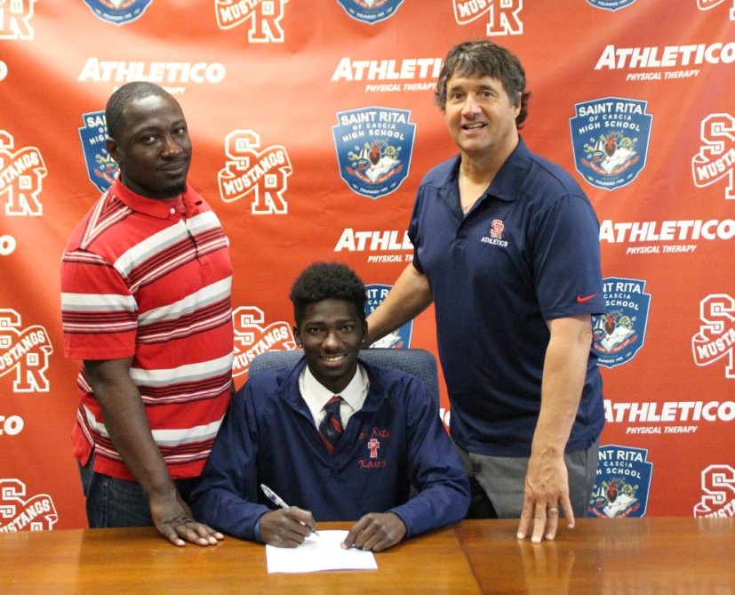 773CoachP's tweet photo. Theo Phipps of St. Rita (Chicago) Signs Track Scholarship With The Salukis of Southern Illinois...Congrats #BTFstate17 https://t.co/KYdfdRfLir