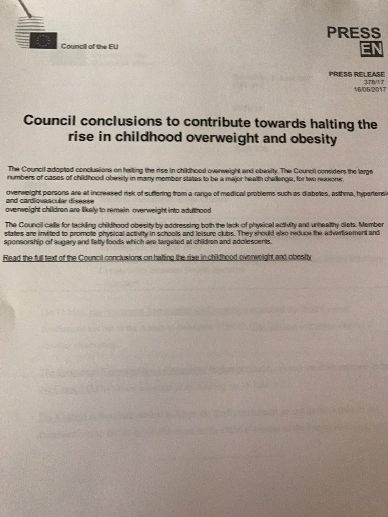 Here are council conclusions adopted by EU Ministers of Health <a href="/chrisfearne/">Chris Fearne</a> <a href="/EU2017MT/">Christian G. Muir</a> ..next step is implementation.