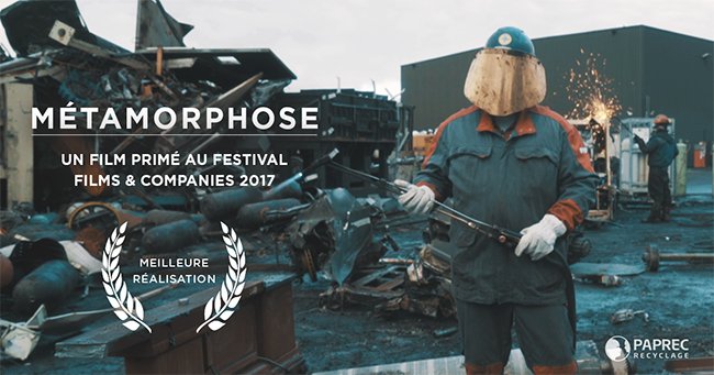 Meilleure réalisation est un des 2 prix gagnés par #Paprec au festival <a href="/FilmsCompanies/">Films & Companies</a> pr son film "Metamorphose" : goo.gl/eyatay