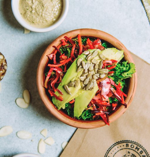 BombaySandwich's tweet photo. The Kale and Hearty Salad, making all your #vegan dreams come true. #EatVegan https://t.co/cgYPY7vcpe