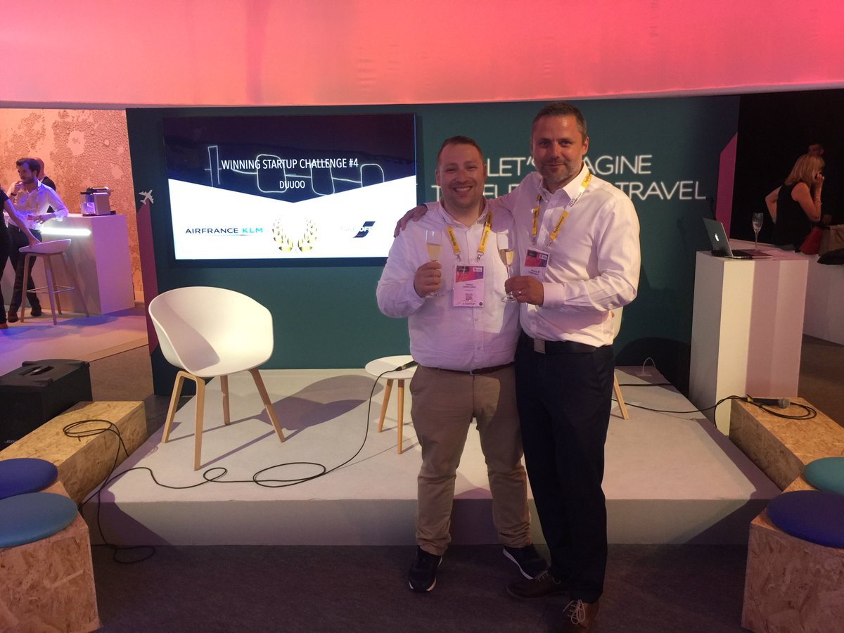 duuooio's tweet photo. Yay! We just won the #startup challenge in how to improve the  #employeeexperience at #VivaTech. @greenlieber @MagnusDuuoo @AirFranceKLM https://t.co/97PP8Xb5BE