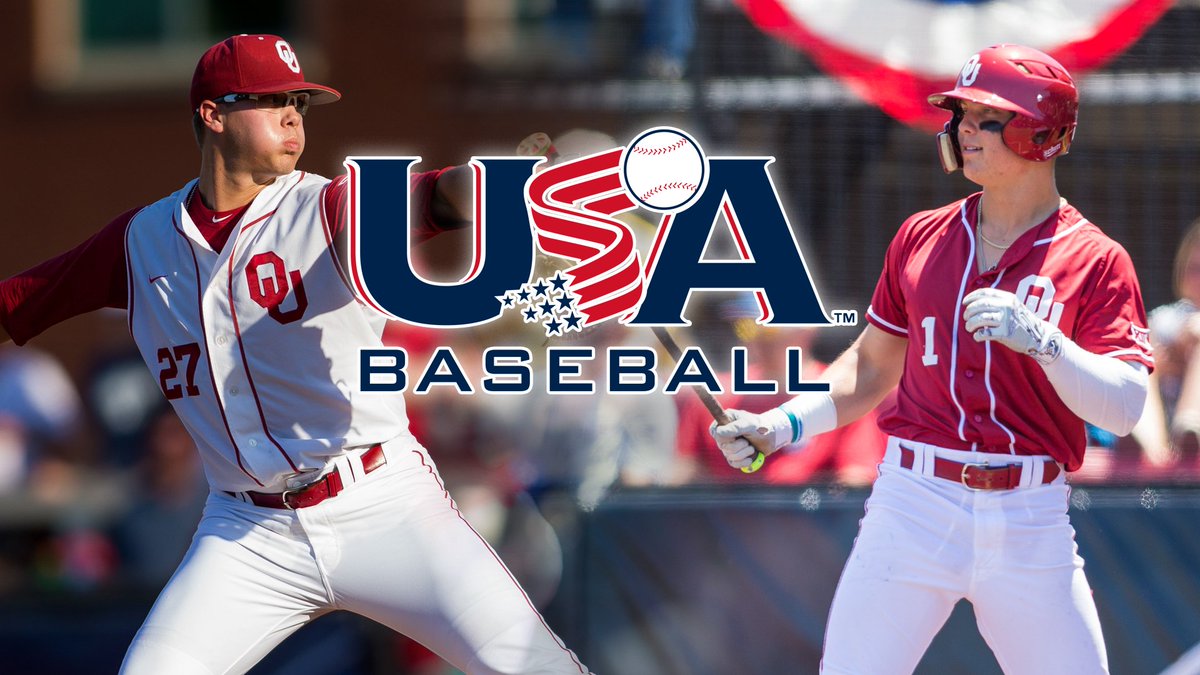 OU_Baseball's tweet photo. 🇺🇸⚾️
#Sooners Irvin and Walker Invited by @USABaseball to Training Camp for @USABaseballCNT.

Release➡️https://t.co/BWT62hqHiM https://t.co/YwTe3Gldvw