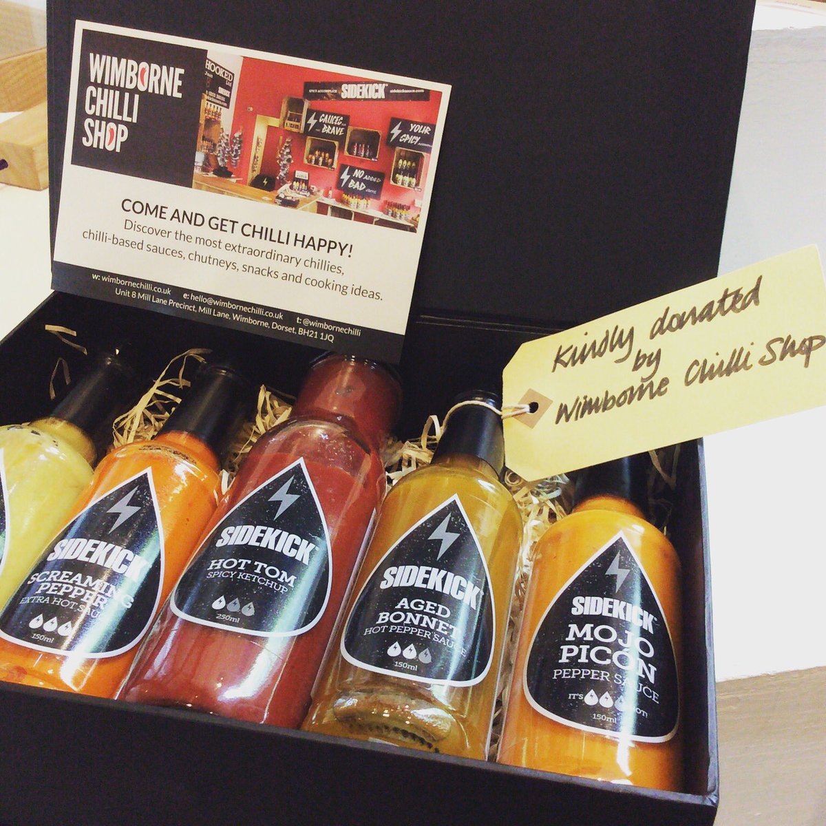 WalfordMill's tweet photo. If you like it hot you will love this prize available in our #gardenparty raffle on 24 June! #spice #dorset #raffle https://t.co/amNFvN65zR