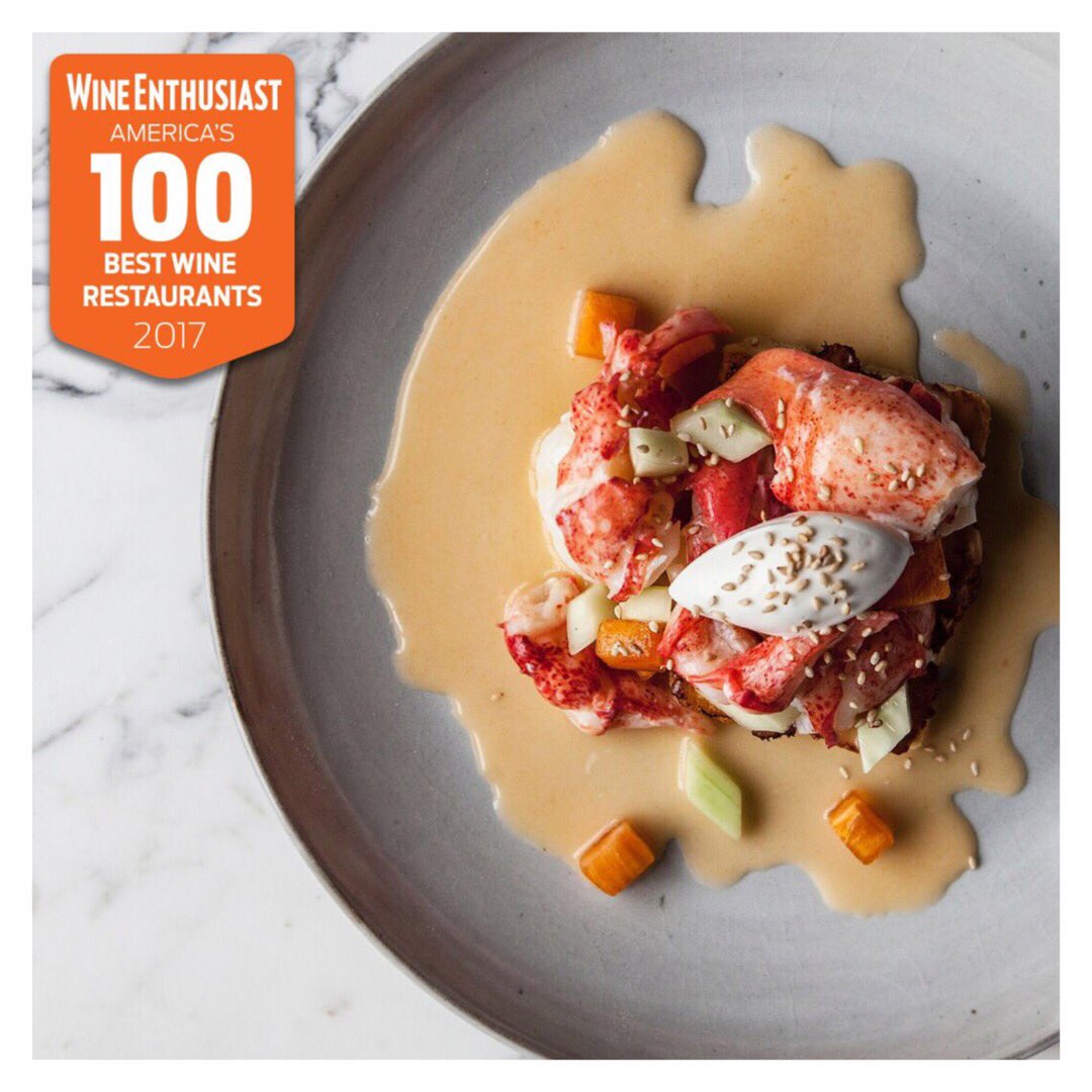 EricZiebold's tweet photo. Honored to be included in the @WineEnthusiast #100bestwinerestaurants list - thank you ! https://t.co/tJgWe37lPY