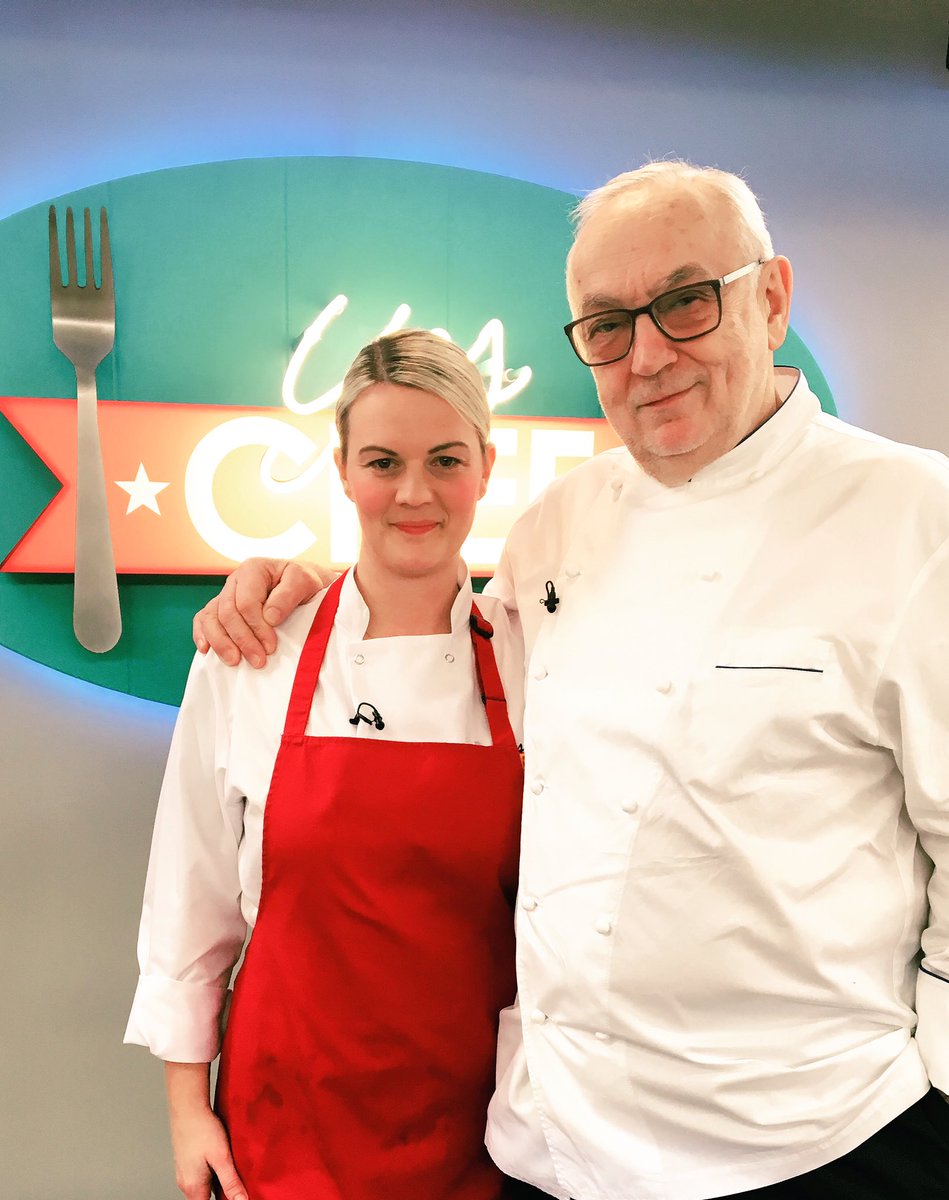 Great meeting <a href="/KoffmannPierre/">Pierre Koffmann</a> #cooking <a href="/YesChefTV/">Yes Chef TV</a> <a href="/BBCOne/">BBC One</a> #honored #loveit #chefslife