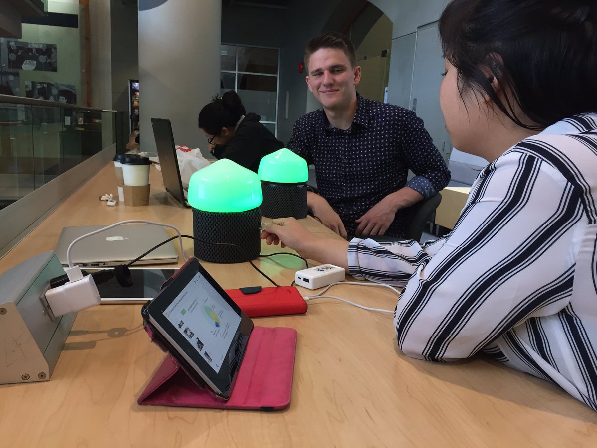 mtthwmllr's tweet photo. Getting ready to present our new #BeLeaf prototype for the Lean LaunchPad @ubcentrepreneur https://t.co/iyLFJgFqEh
