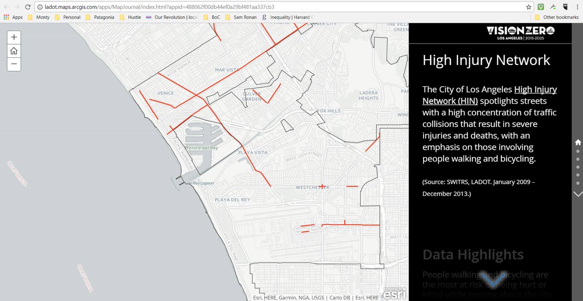 keepPDRmoving's tweet photo. From #GridlockGarcetti's site. Why aren't the PDR streets ID'd as High Risk? #zerovision #roadgate
https://t.co/wdda34TSxp https://t.co/Py74RAwQqP