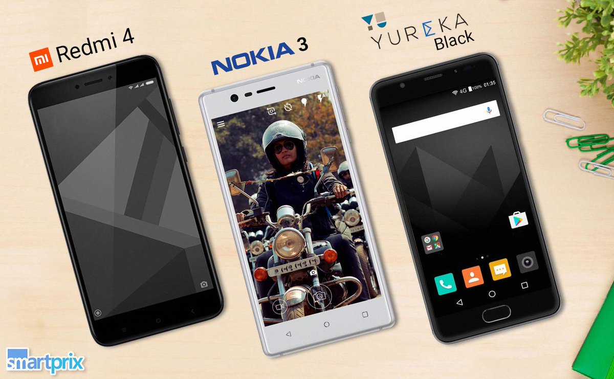 Smartprix On Twitter Nokia 3 Vs Xiaomi Redmi4 Vs Yu