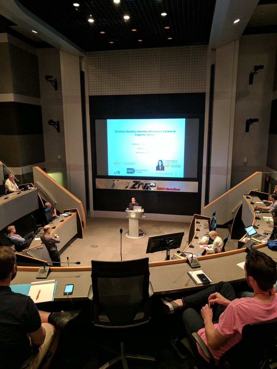 gwcarter's tweet photo. The Zone welcomes @KaczorowskiLab from @jacksonlab, using BXD mice to find genes that protect against cognitive decline with age. #CTMem https://t.co/dUGSmuYSct