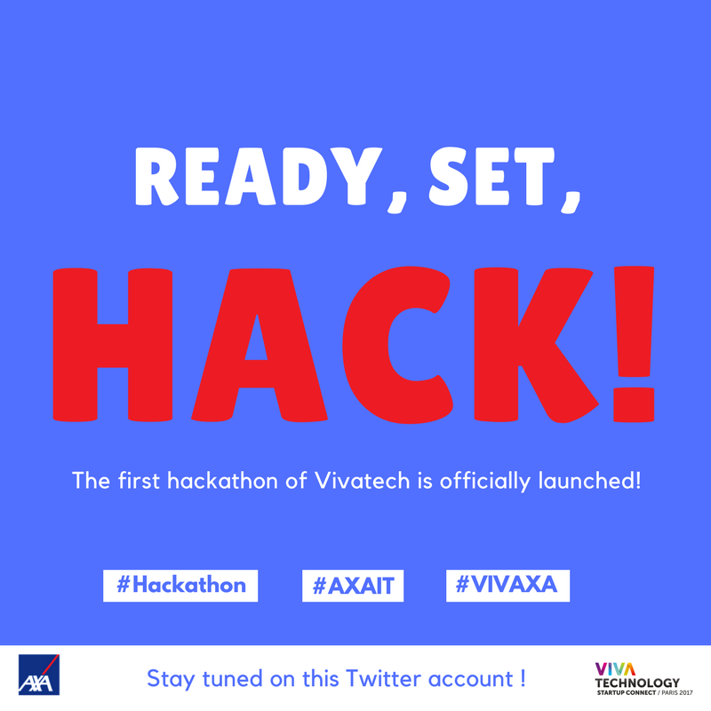 acbhec's tweet photo. 🎆 @VivaTech #hackathon is officially launched! The hacking spirit? Energy is essential and sleep is optional #WorkWorkWork #AXAPower #VIVAXA https://t.co/5iZHnO85IY
