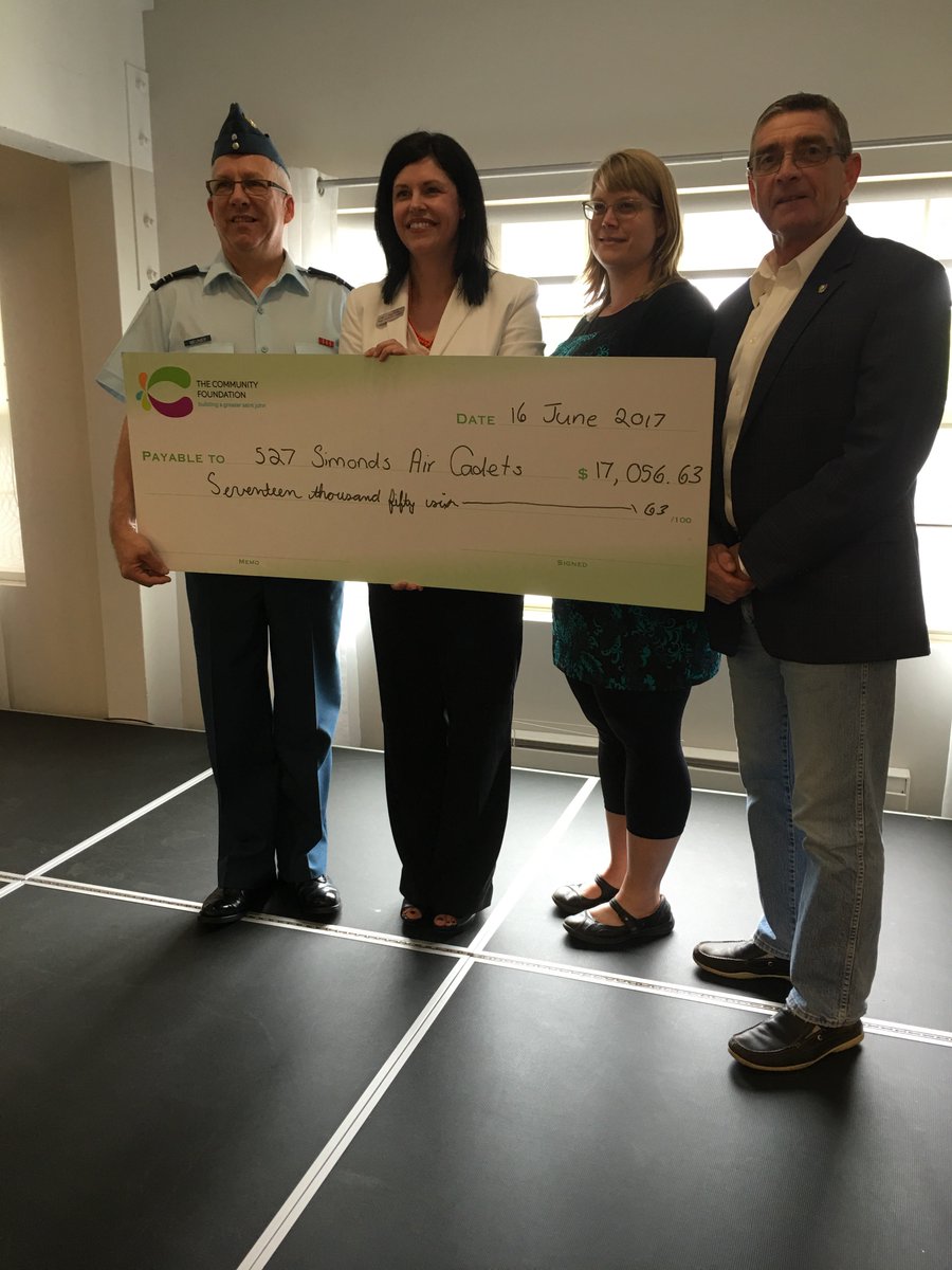 sacrg's tweet image. So excited to be the recipient of the @GSJCF Smart and Caring grant for the band of 527 Simonds #atlcadets #cadetscanada #cadets