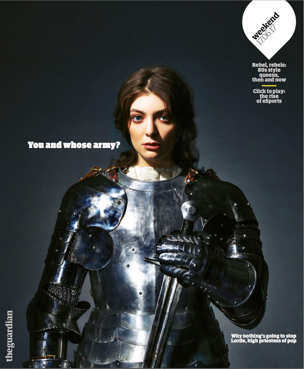 cazhunter's tweet photo. Sneak preview of tomorrow's #guardianweekendmagazine cover. #Lorde , shot by @mrperou https://t.co/05g9XhSJYA