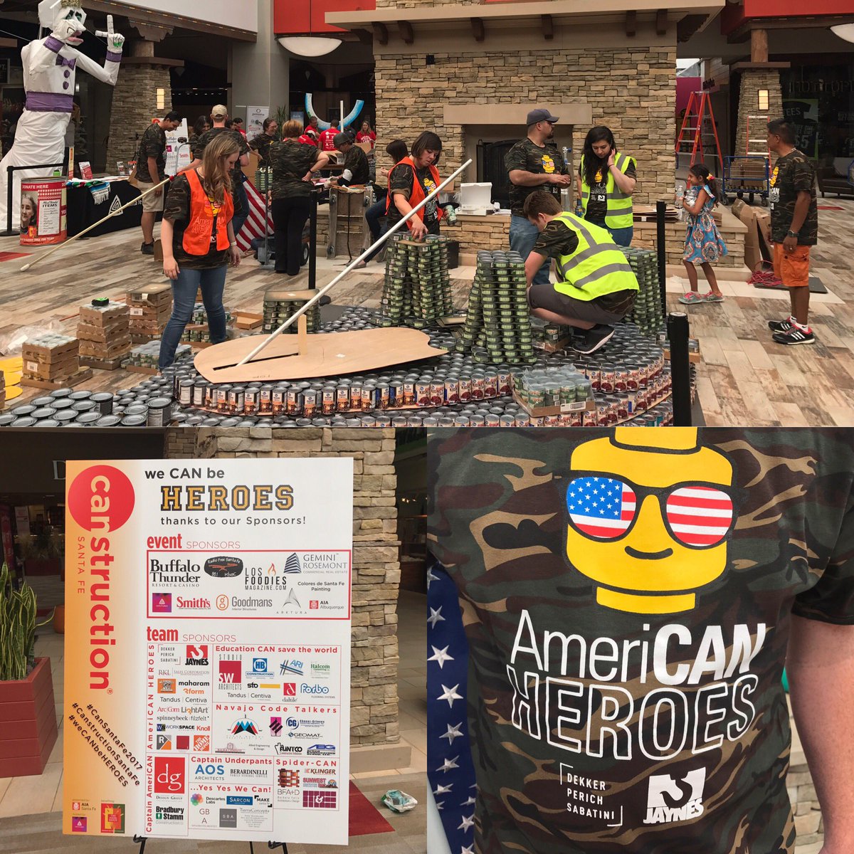 v_pierson's tweet photo. It's finally build day! Fun working with @dpsdesigns @JaynesCorp #CanSantaFe2017 #CanstructionSantaFe #weCANbeHEROES https://t.co/WSeLZ65XT6