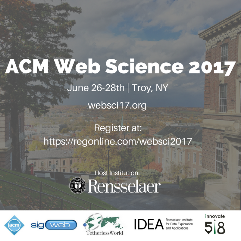 WebSci2017's tweet image. Workshops &amp;amp; tutorials begin on June 25th. Don&apos;t forget to sign-up! Register for #websci17 at websci17.org #webscience