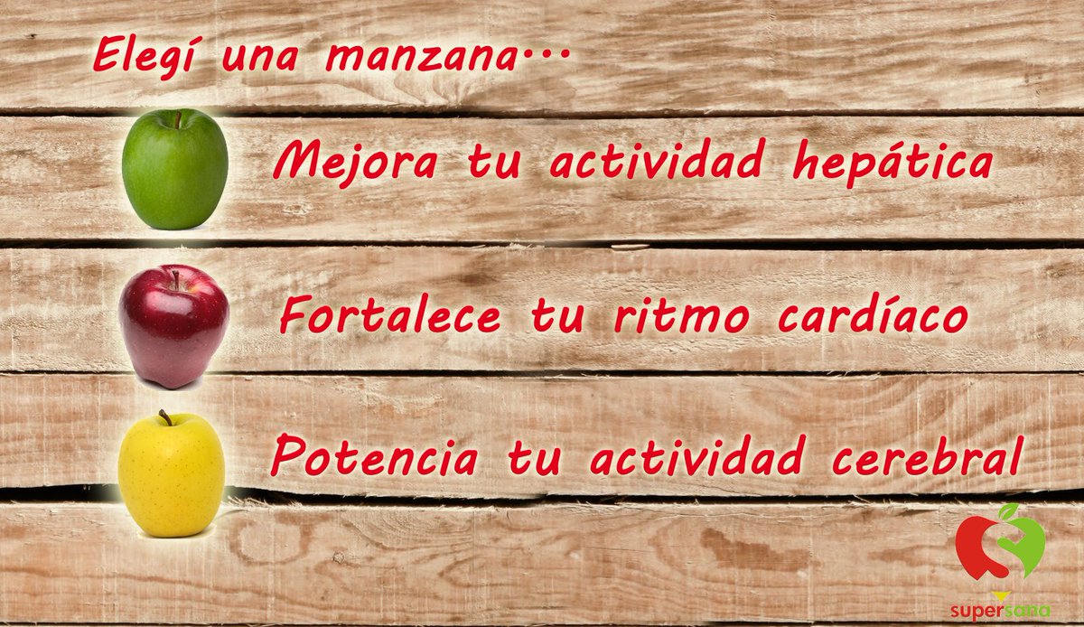 #BuenViernes Elegí el color de #manzana que desees, todas tienen beneficios importantes para tu organismo #AlimentacionSaludable #Nutrición