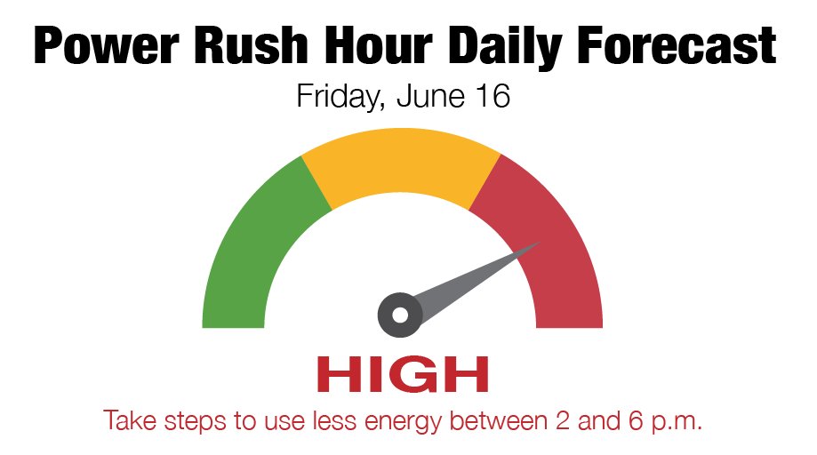 PedernalesCoop's tweet photo. We will experience potential "peak" energy use today. Reduce your use 2-6 p.m. https://t.co/u0ereJki2N. #ConserveAndSave #LowerEnergyCosts https://t.co/oXTxuwe47I