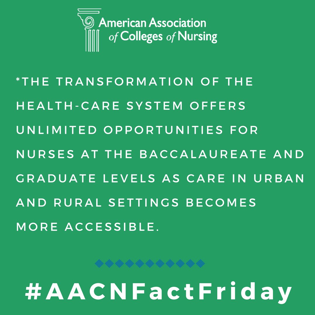 AACNursing's tweet photo. Learn more about the unlimited opportunities and expanded responsibilities for nurses! https://t.co/Xo3GHuTFBB #AACNFactFriday #healthcare https://t.co/wLzHdSucLR