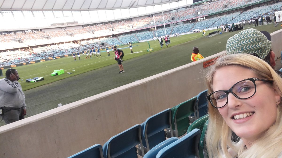 ChefShev's tweet photo. Shot for the tickets @MMStadium! What a great vibe! @TheSharksZA let's make this our new home! #MMSRugby #MMSLive #LoveRugby #Sharksforever https://t.co/FVqkiCpSBS