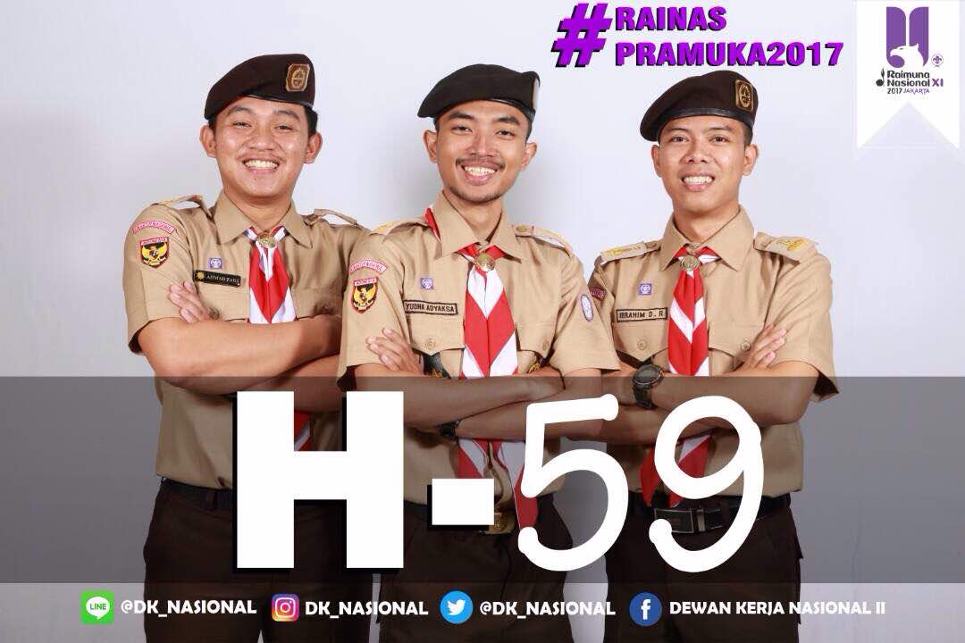 Raimuna Nasional XI Tahun 2017, 13-21 Agustus 2017. Pramuka untuk Masa Depan Indonesia. Kibar!