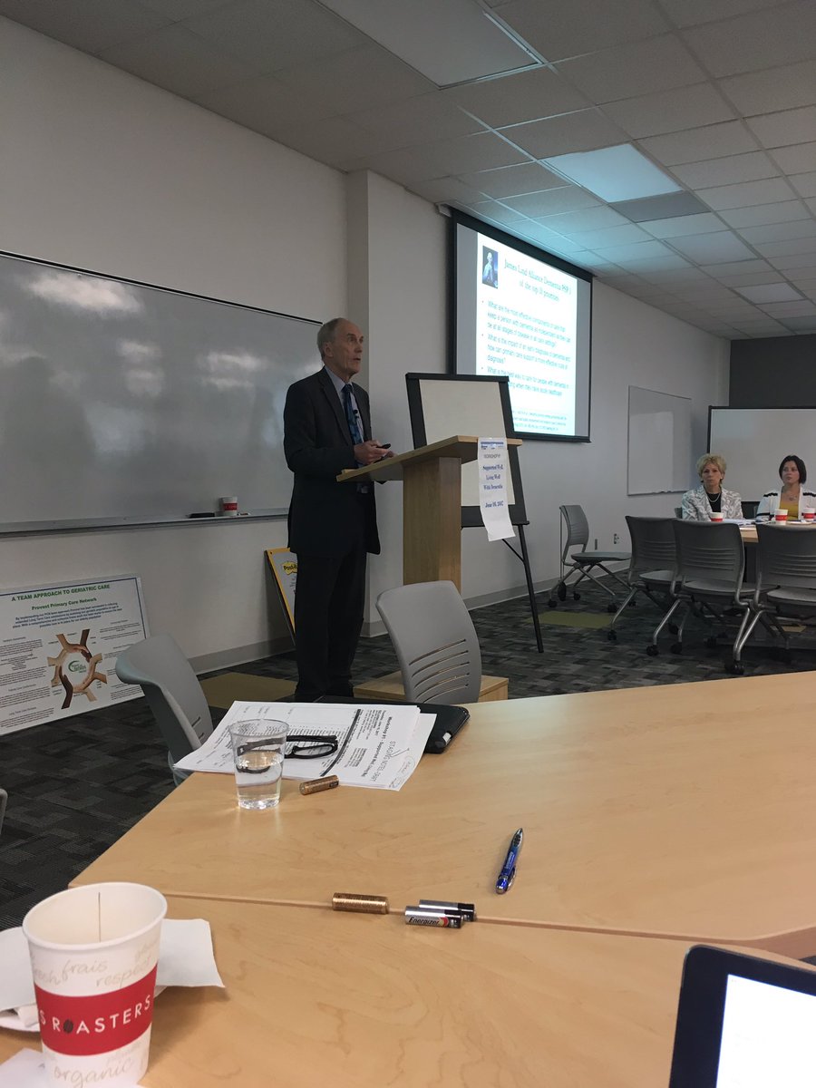 SDF_rn's tweet photo. Dr. Robertson speaking at the Support Well, Living Well with Dementia workshop https://t.co/WEiFzfCZZw