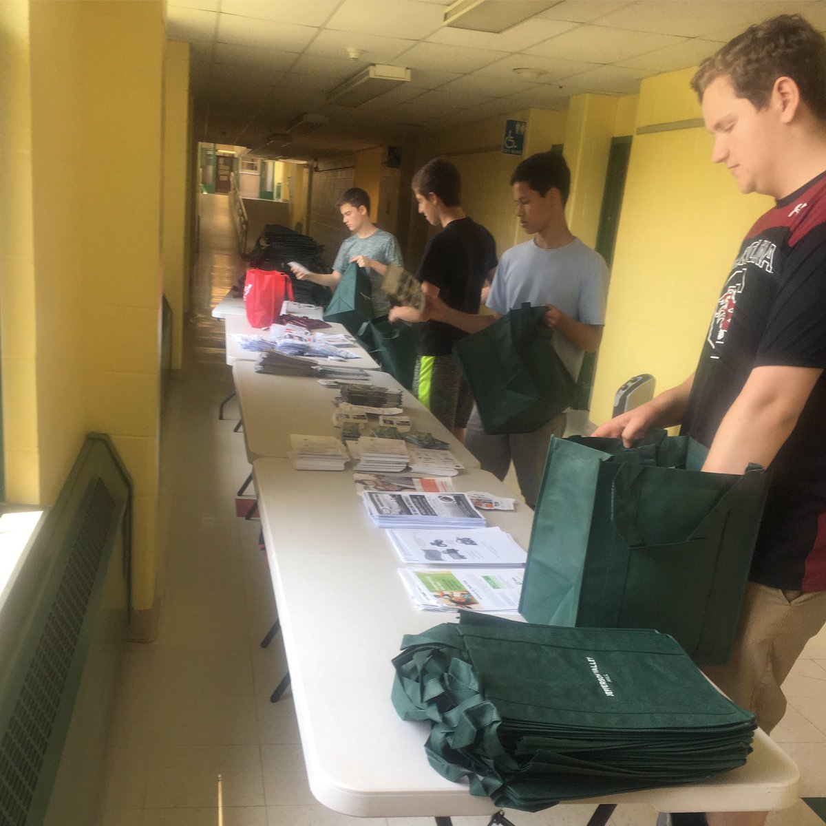 For the first 300 people to come to #yorktowncommunityday they will receive swag bags!! Community Day starts at 11am TOMORROW! #happyfriday