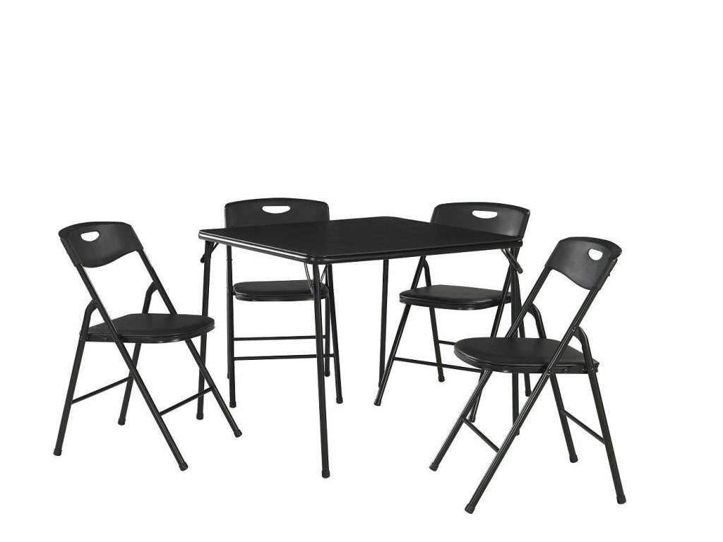Amazon: Cosco Products 5-Piece Folding Table and Chair Set, Black – $49.87 (Was: $84.58) thislow.com/2017/06/16/ama…