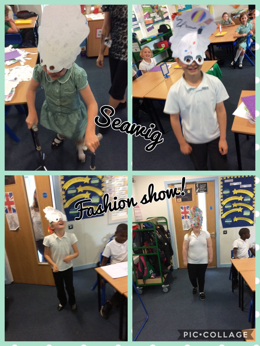 NovaPrimary's tweet image. Today Cabot Class took part in a fashion show. The commentaries and designs were amazing! #seawigs #success #creativity