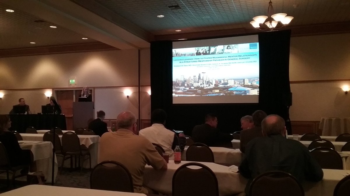 Shanley Deal @VirginiaMason #surgeryresident on #mentorship. Presented <a href="/AmCollSurgeons/">American College of Surgeons</a> #WAORACS mtg in Chelan, WA